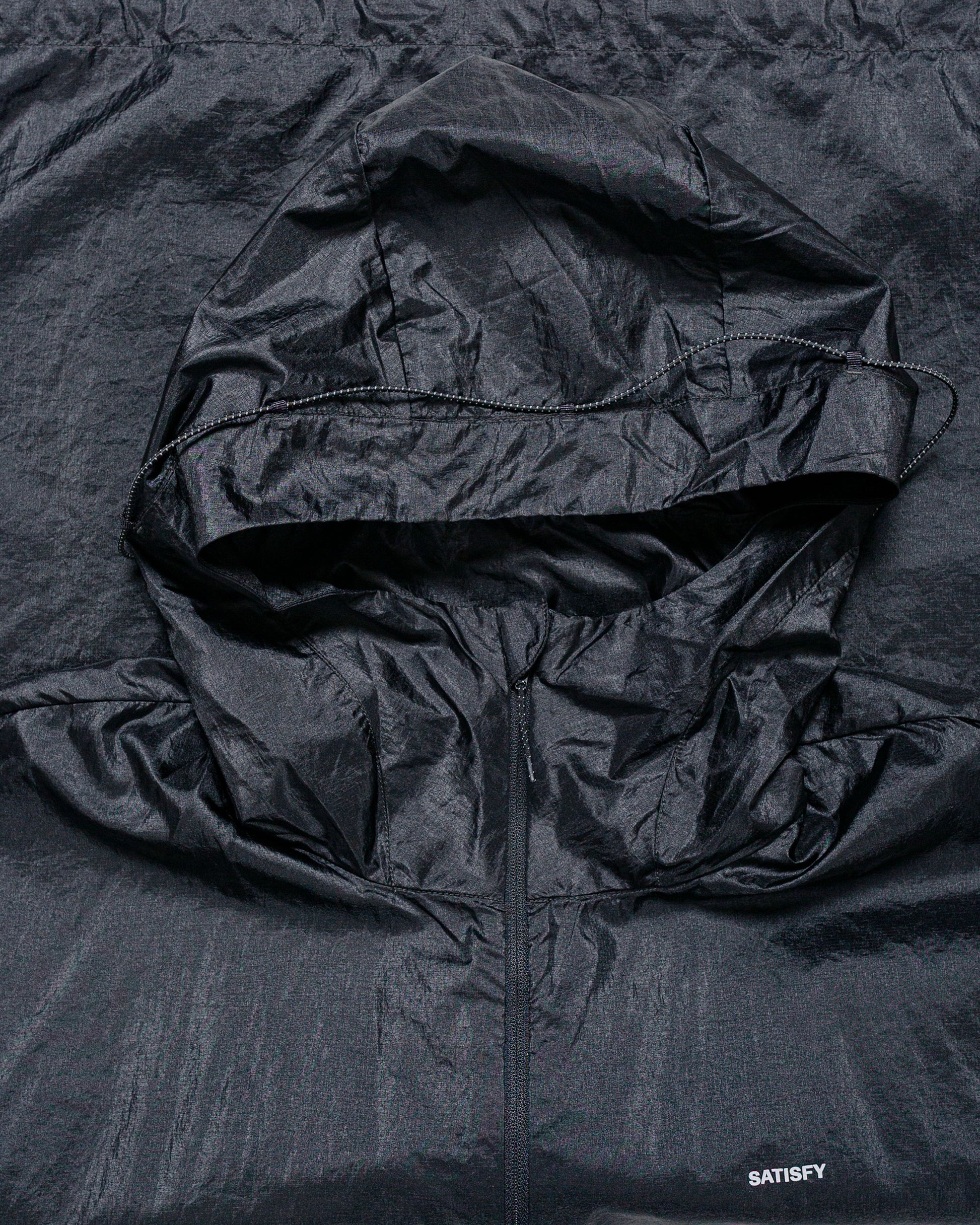 lost & found SATISFY SATISFY Pertex Diamond Fuse Windbreaker Black