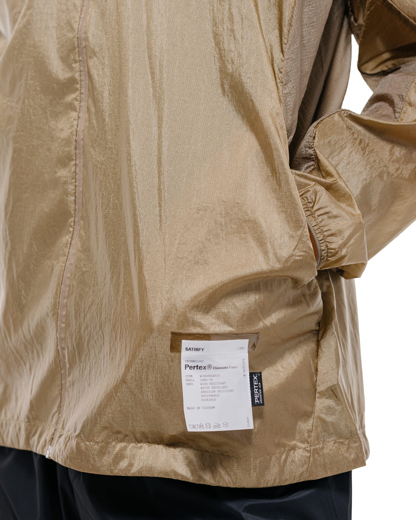 lost & found SATISFY SATISFY Pertex Diamond Fuse Windbreaker Falcon