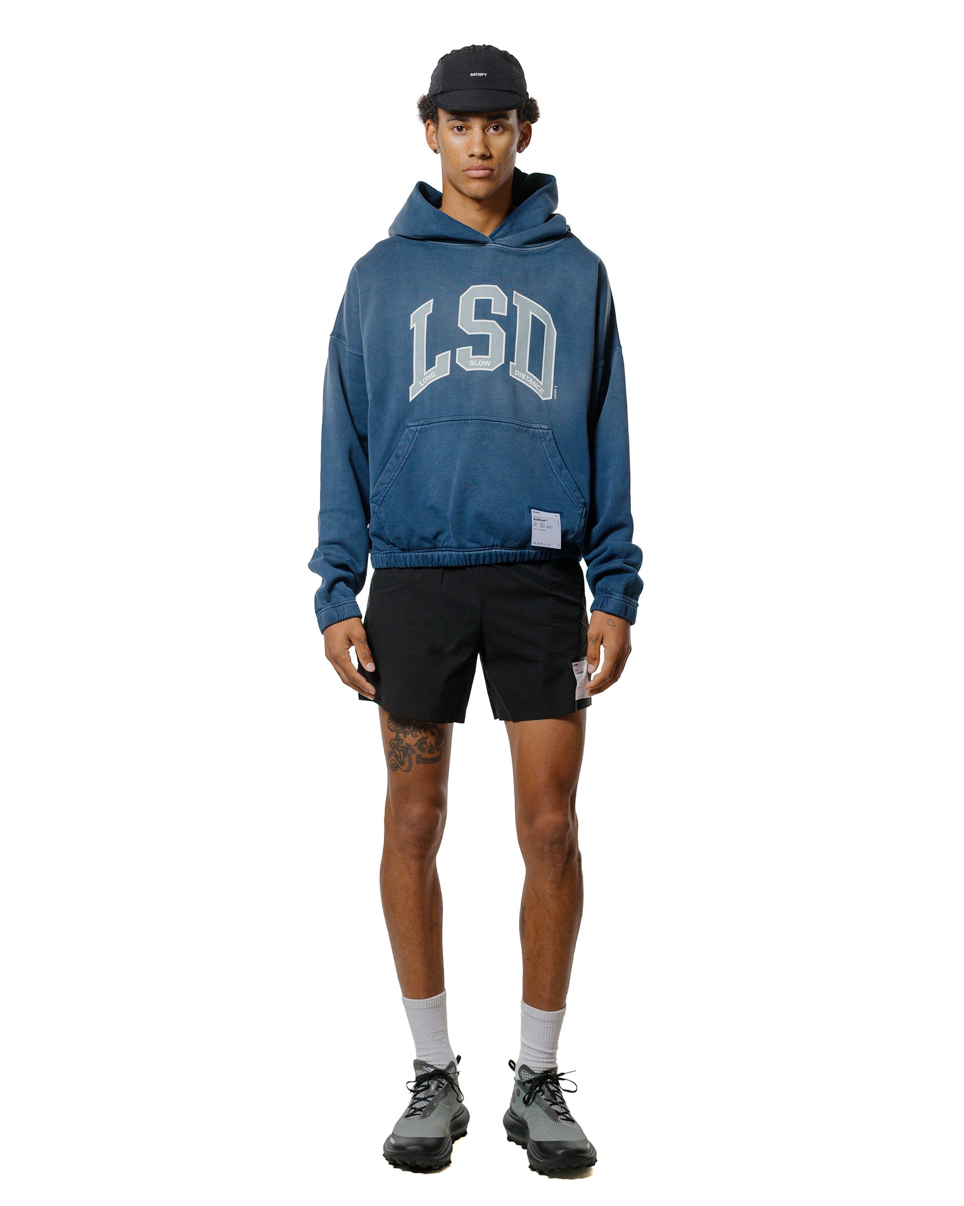 lost & found SATISFY SATISFY SoftCell Hoodie LSD Sun Bleached Indigo