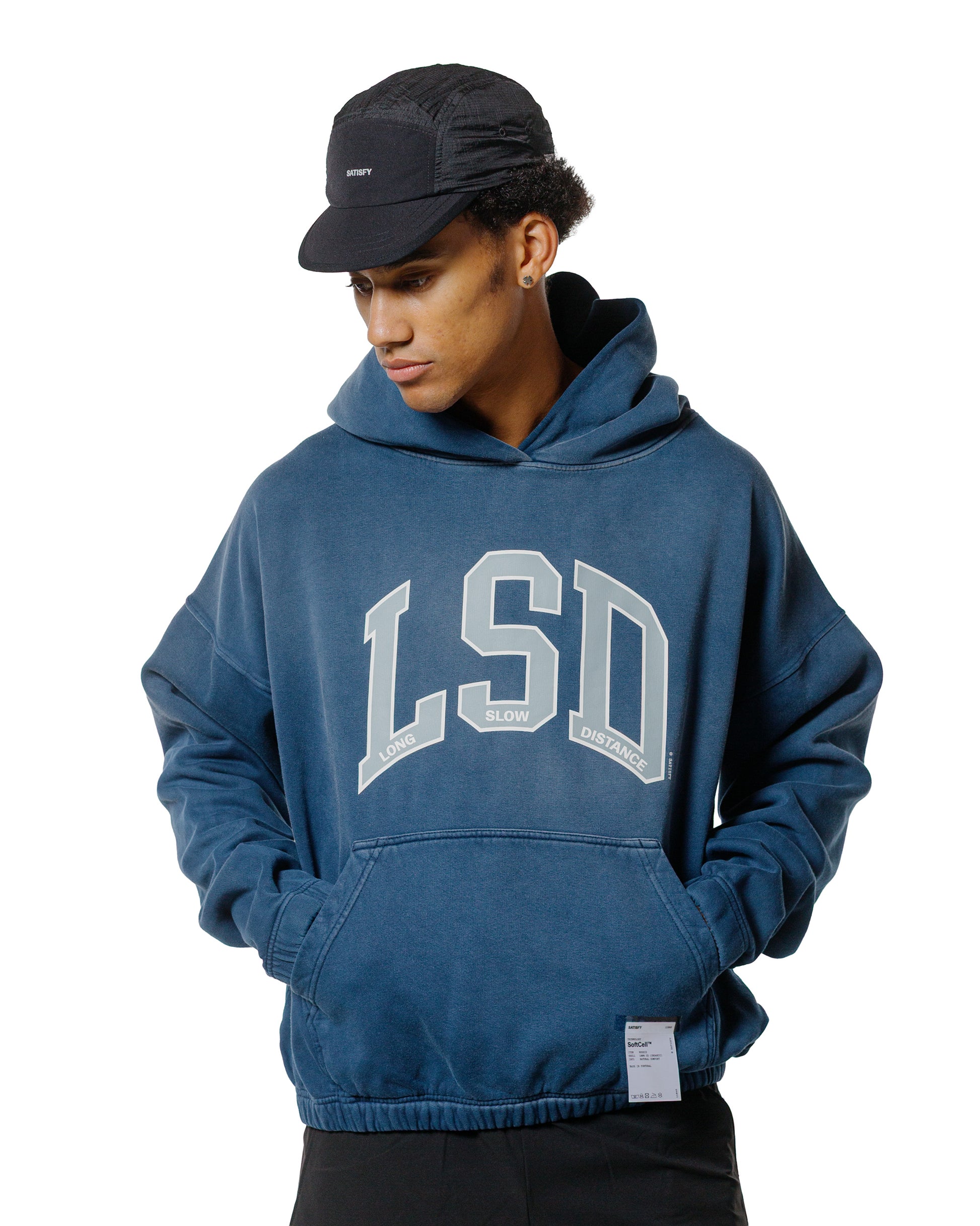 lost & found SATISFY SATISFY SoftCell Hoodie LSD Sun Bleached Indigo
