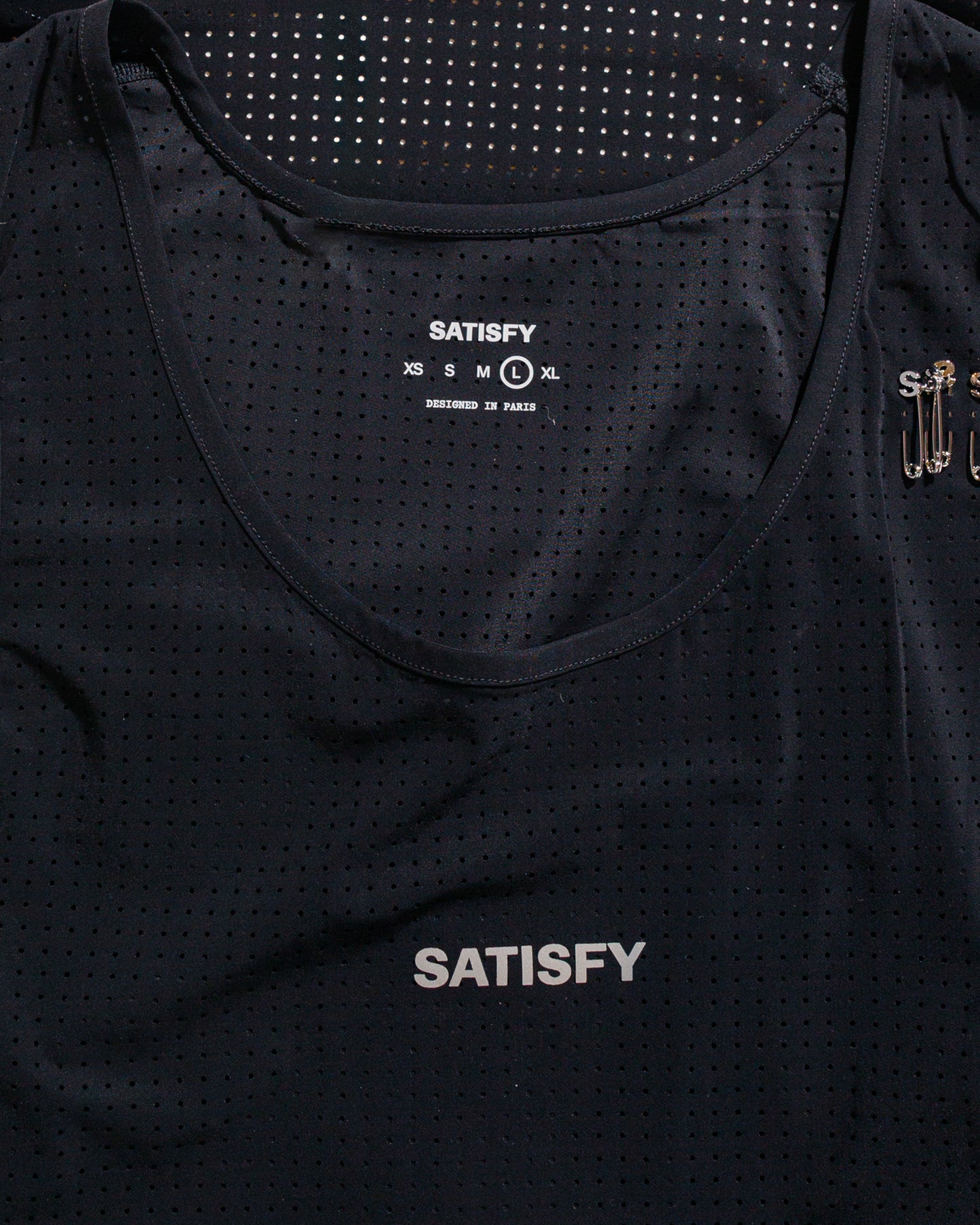 lost & found SATISFY SATISFY Space-O Singlet Black