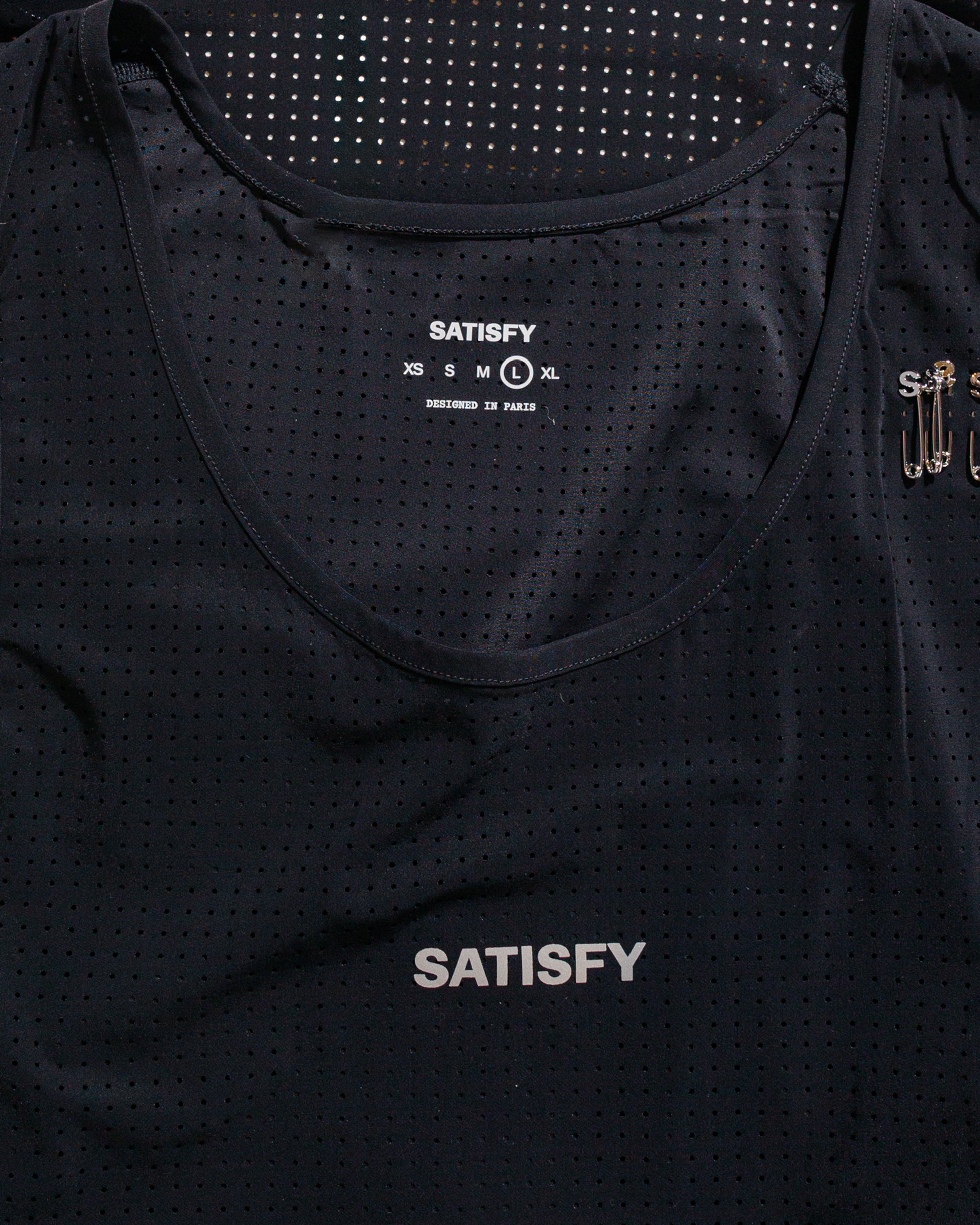 lost & found SATISFY SATISFY Space-O Singlet Black