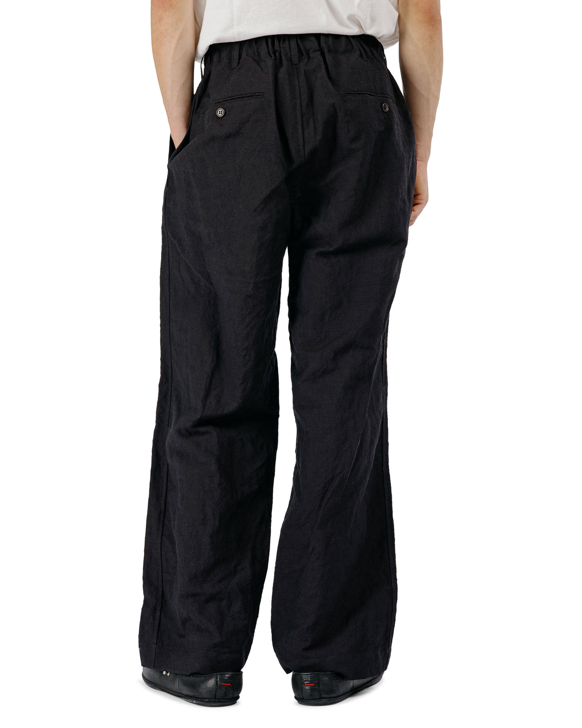 Sage de Cret WO/LI Tumble Washed Double Pleated Baggy Pants Brown