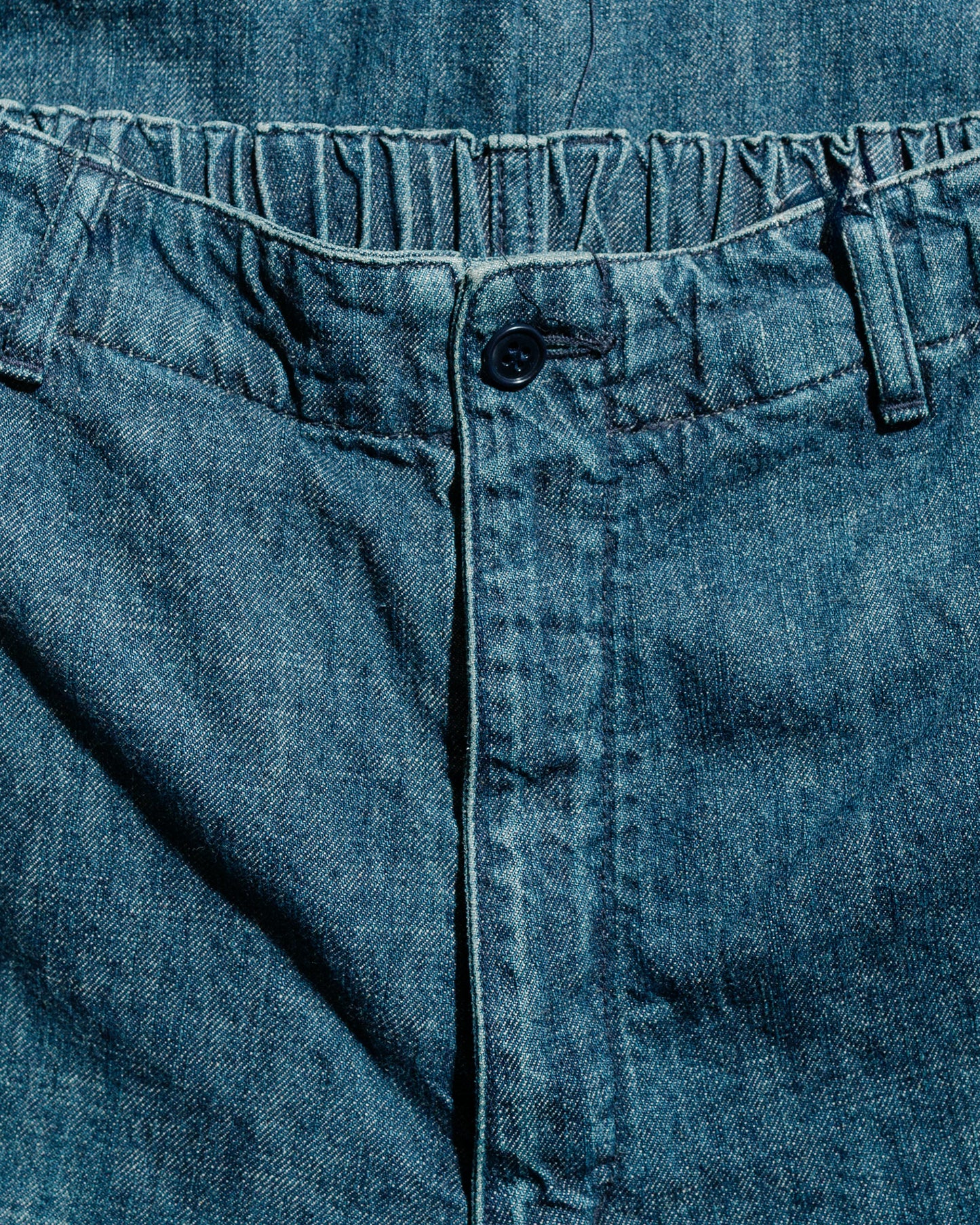 lost & found Sage de Cret Sage de Cret 11oz. Cotton/Linen Denim Baggy Pants Navy