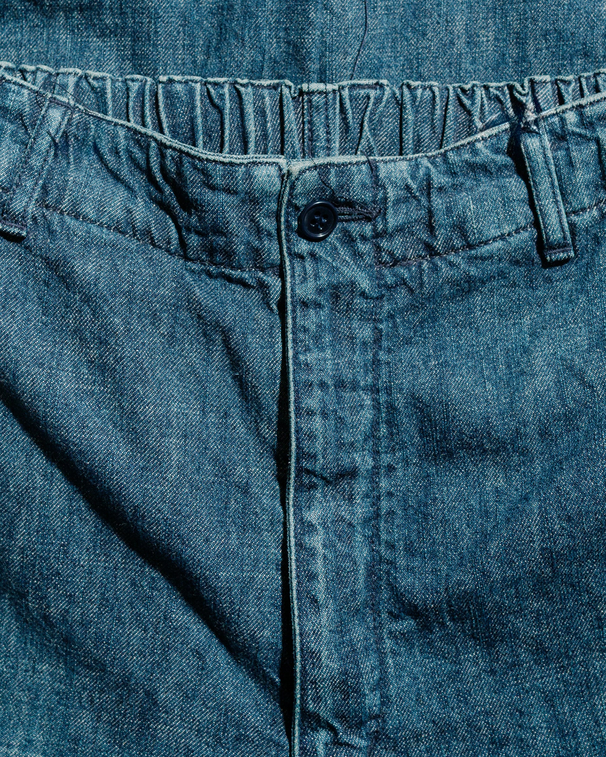 lost & found Sage de Cret Sage de Cret 11oz. Cotton/Linen Denim Baggy Pants Navy