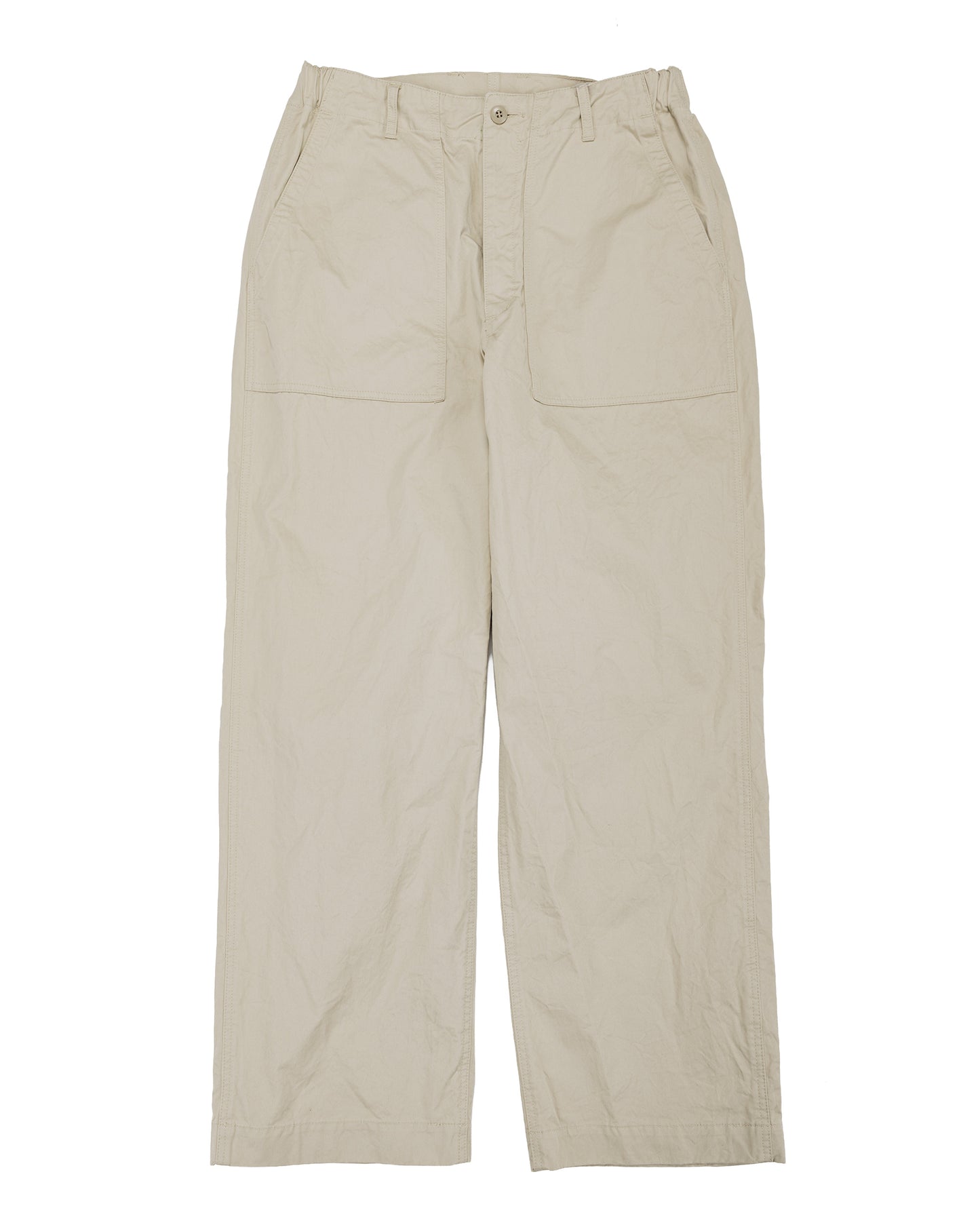 lost & found Sage de Cret Sage de Cret CO Chino Cloth Crinkle Baggy Baker Pants Beige
