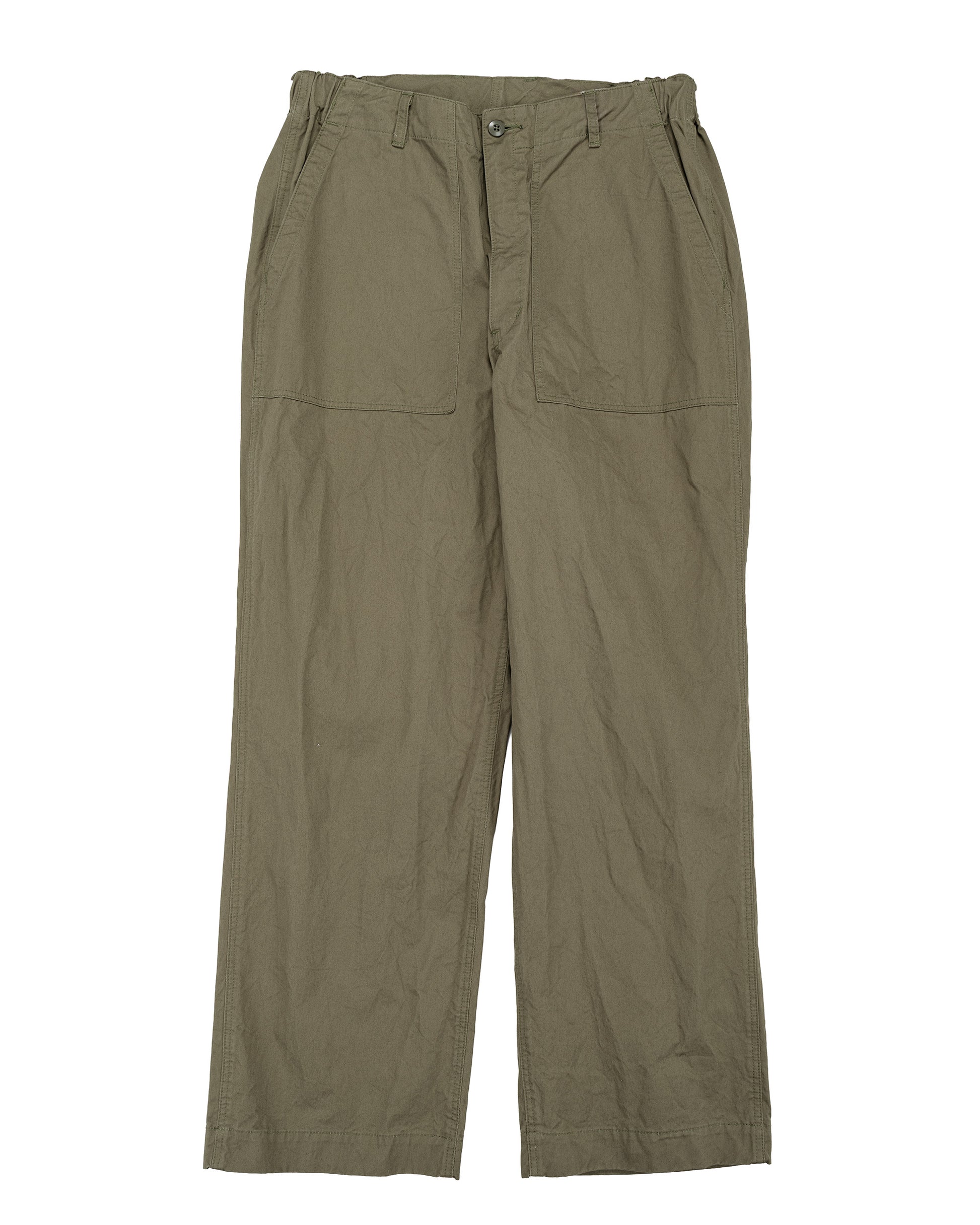 lost & found Sage de Cret Sage de Cret CO Chino Cloth Crinkle Baggy Baker Pants Olive