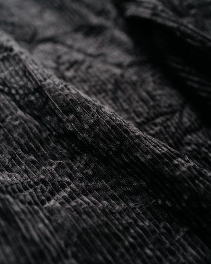 Sage de Cret CO Corduroy Crinkle Wide Work Pants Black