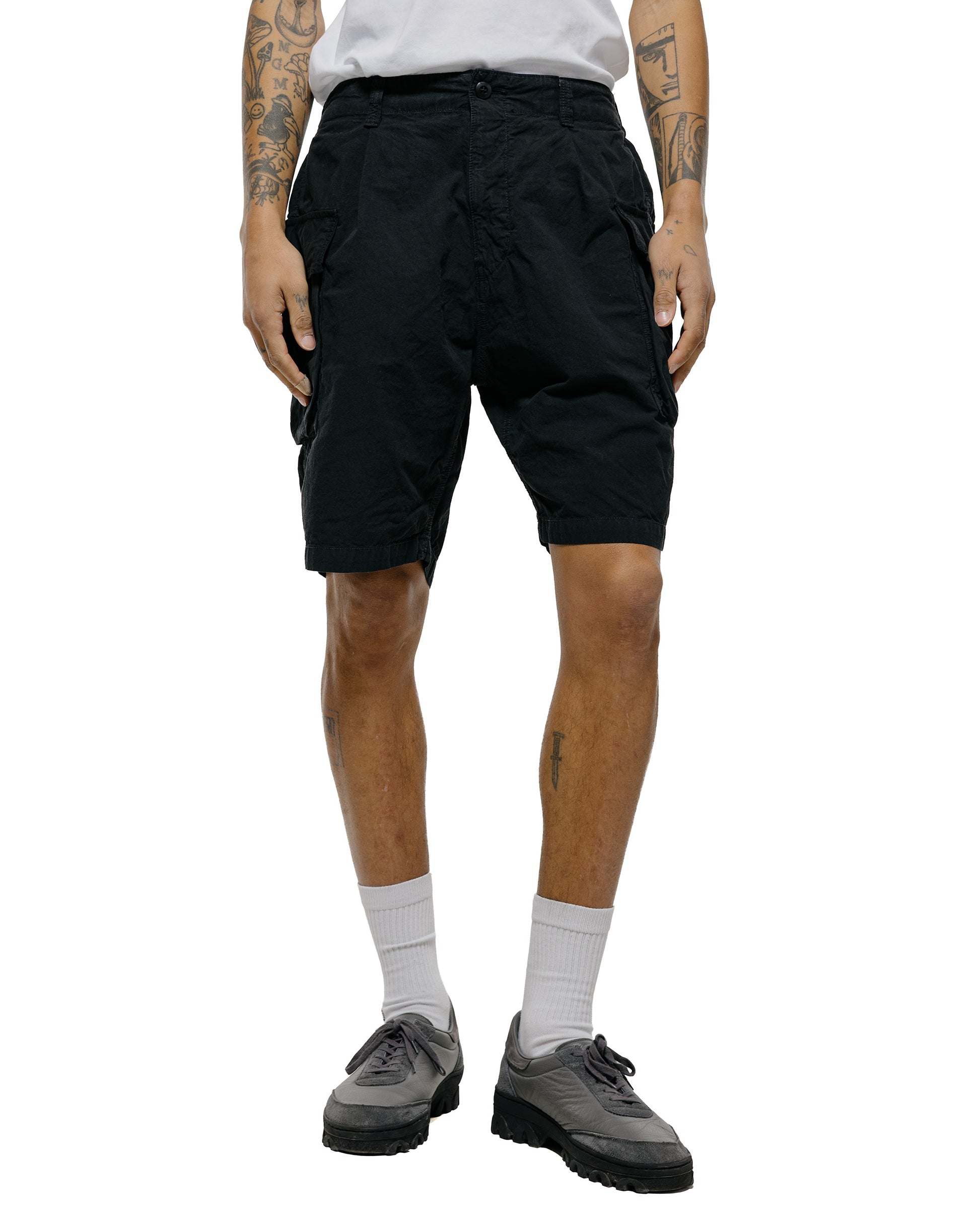 lost & found Sage de Cret Sage de Cret CO/HEMP High Density Single Pleated Peg Top Pants Black