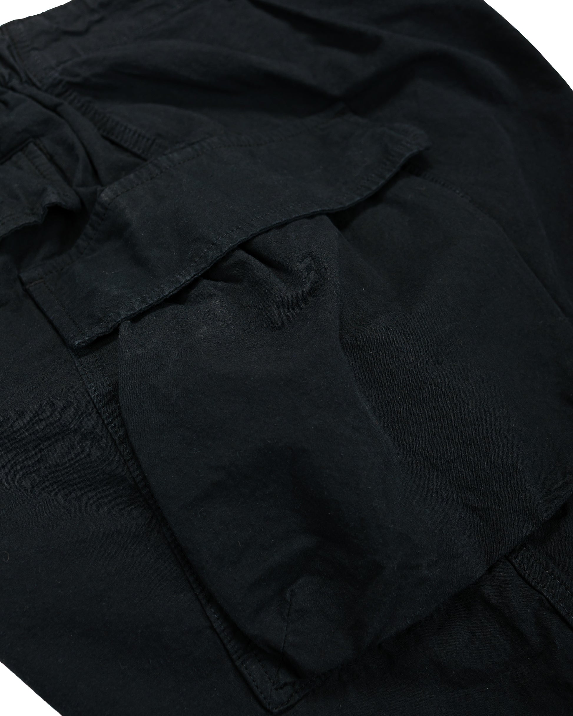 lost & found Sage de Cret Sage de Cret CO/HEMP High Density Single Pleated Peg Top Pants Black
