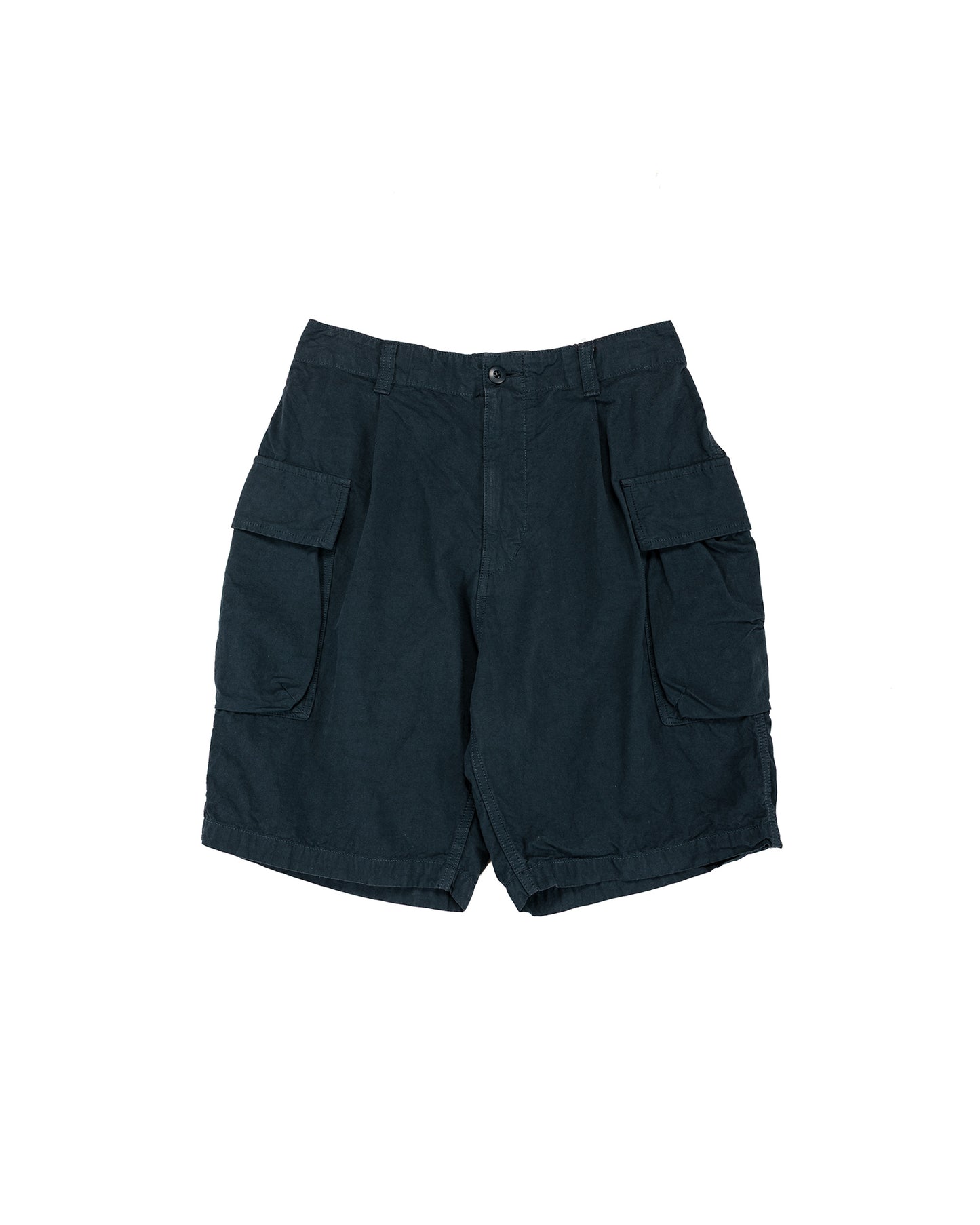 lost & found Sage de Cret Sage de Cret CO/HEMP High Density Single Pleated Peg Top Pants Navy