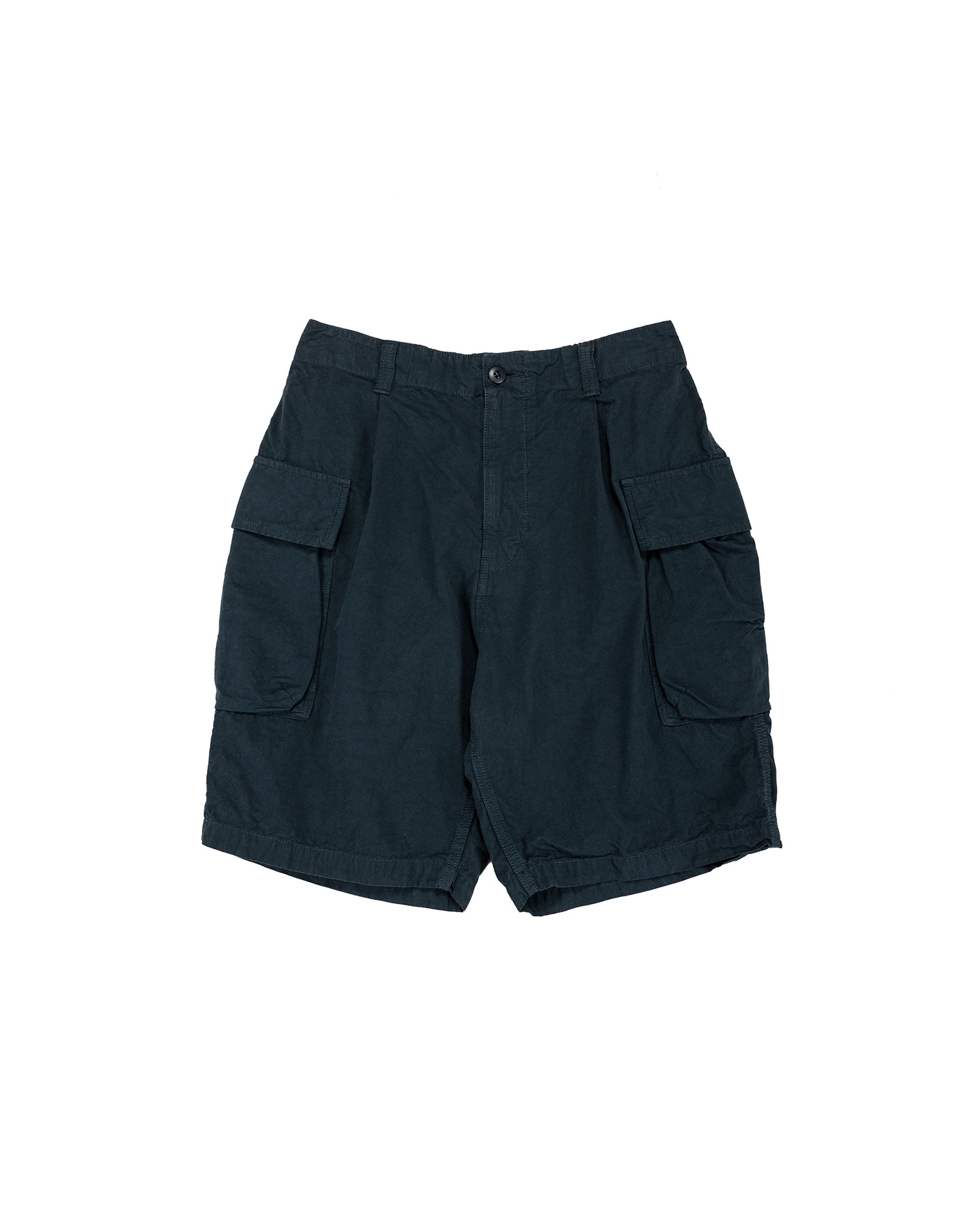 lost & found Sage de Cret Sage de Cret CO/HEMP High Density Single Pleated Peg Top Pants Navy