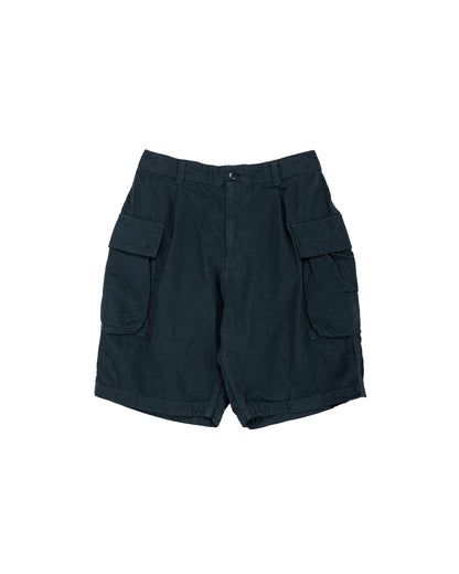 lost & found Sage de Cret Sage de Cret CO/HEMP High Density Single Pleated Peg Top Pants Navy