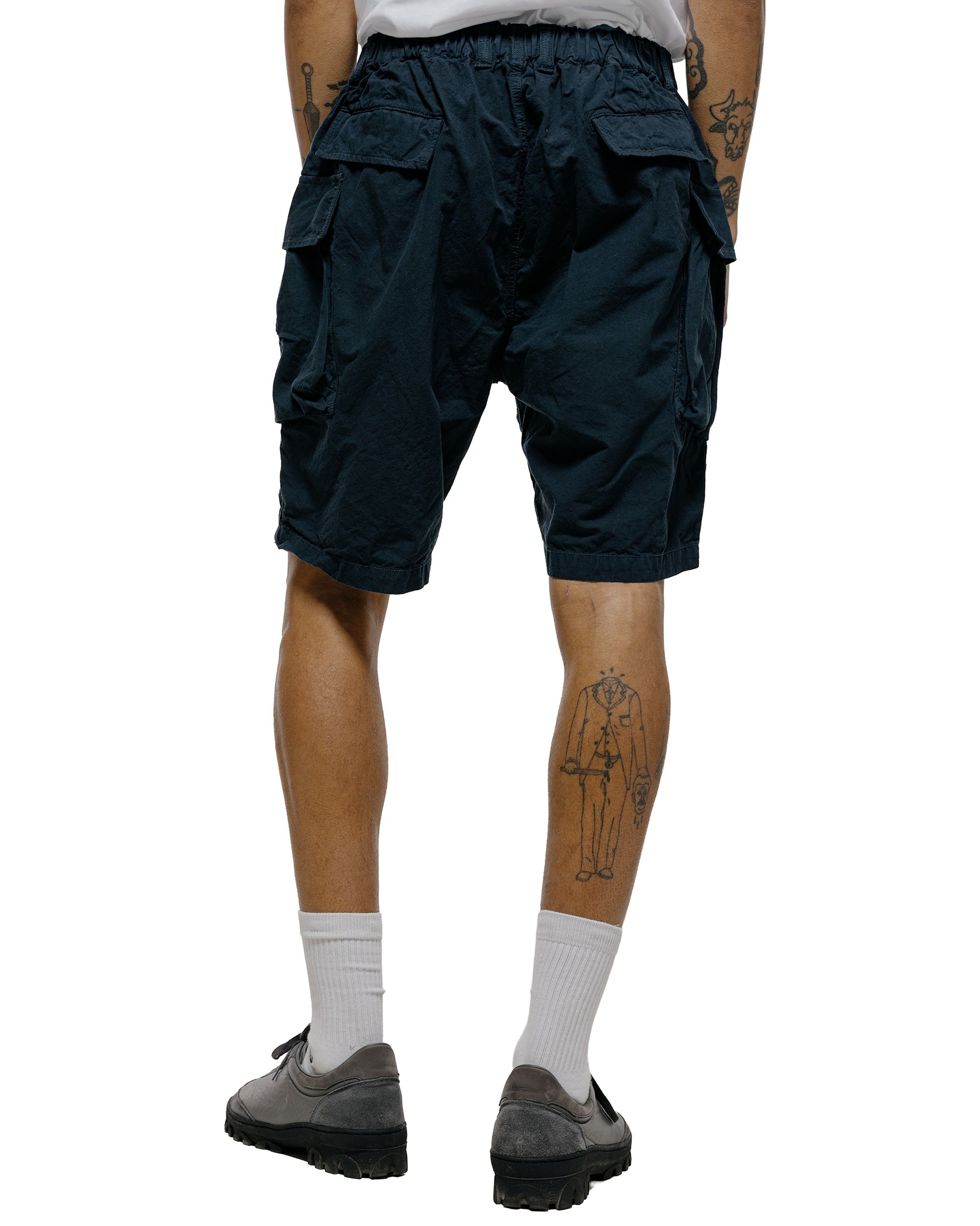 lost & found Sage de Cret Sage de Cret CO/HEMP High Density Single Pleated Peg Top Pants Navy