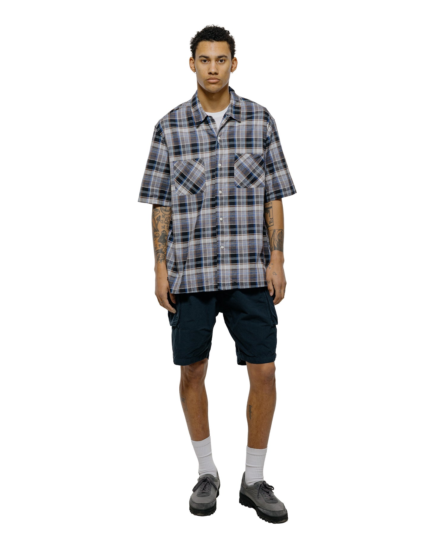 lost & found Sage de Cret Sage de Cret CO/HEMP High Density Single Pleated Peg Top Pants Navy