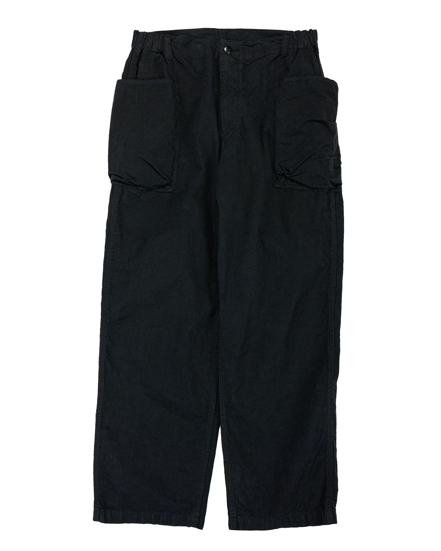 lost & found Sage de Cret Sage de Cret CO/HEMP High Density Wide Work Pants Black