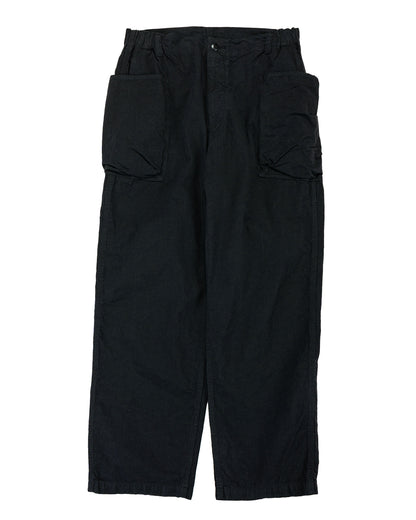lost & found Sage de Cret Sage de Cret CO/HEMP High Density Wide Work Pants Black