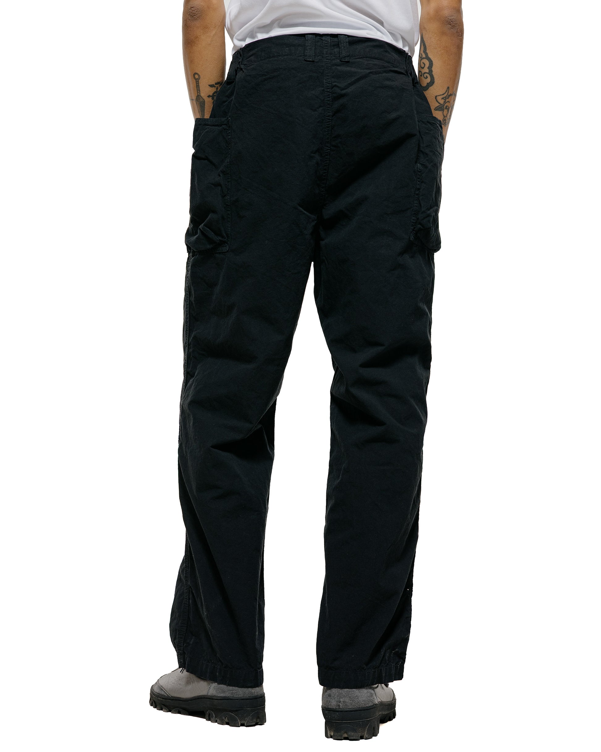 lost & found Sage de Cret Sage de Cret CO/HEMP High Density Wide Work Pants Black