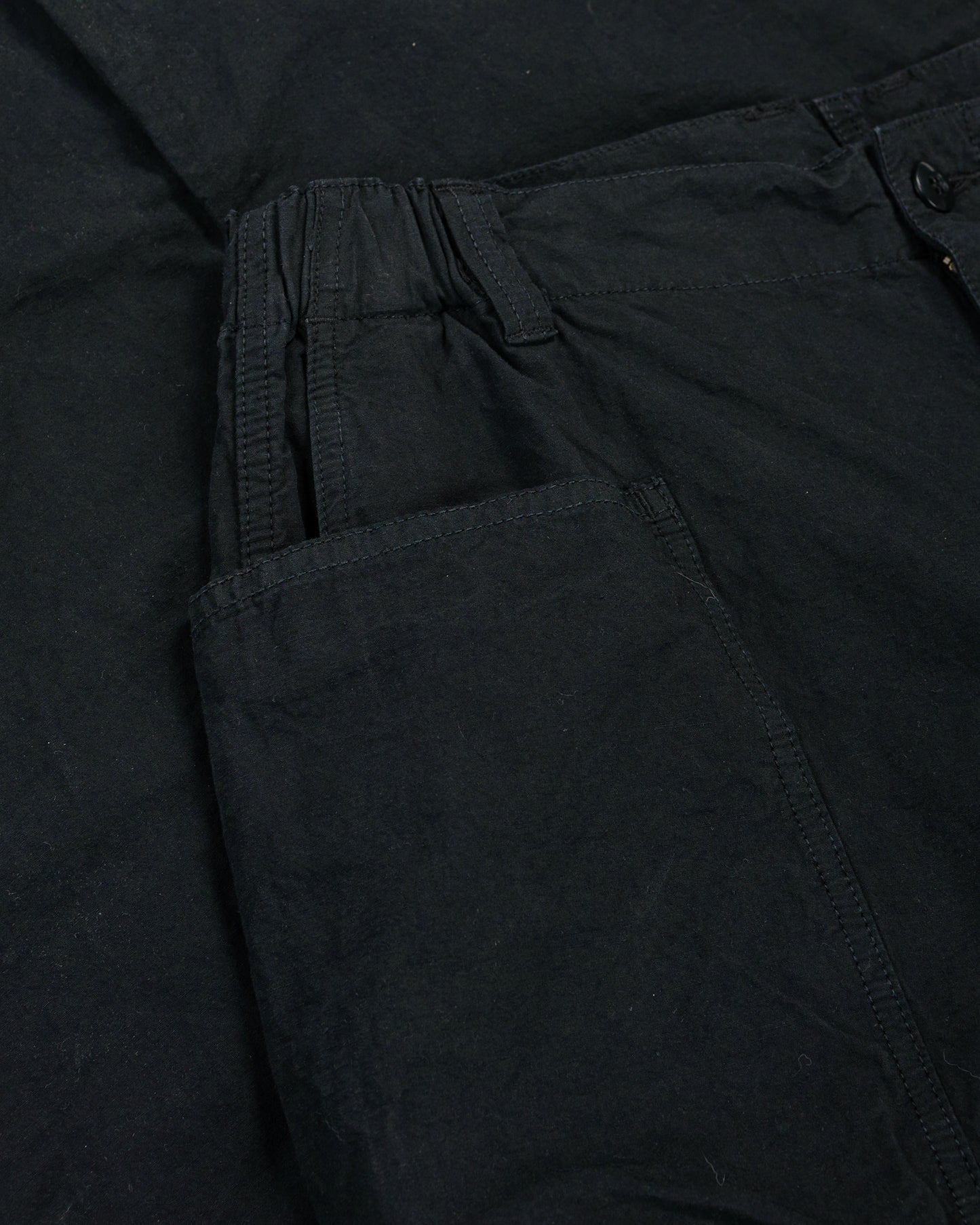 lost & found Sage de Cret Sage de Cret CO/HEMP High Density Wide Work Pants Black