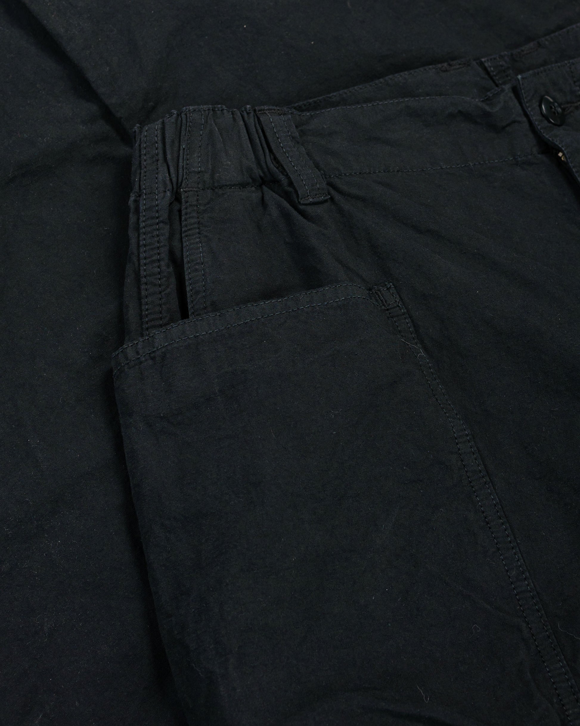 lost & found Sage de Cret Sage de Cret CO/HEMP High Density Wide Work Pants Black