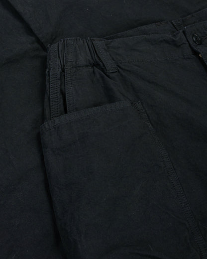 lost & found Sage de Cret Sage de Cret CO/HEMP High Density Wide Work Pants Black