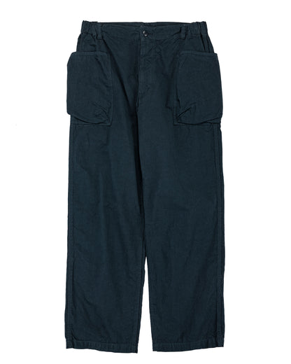 lost & found Sage de Cret Sage de Cret CO/HEMP High Density Wide Work Pants Navy