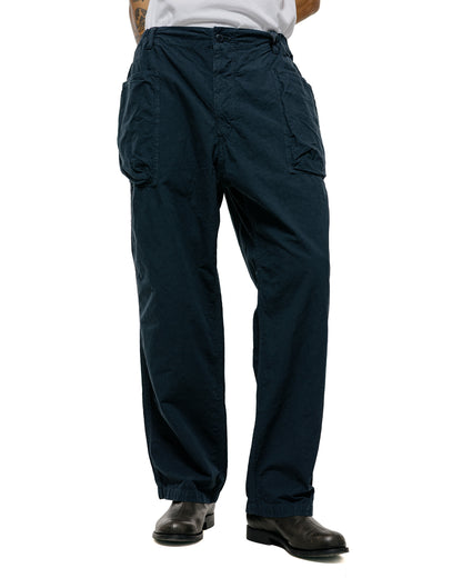 lost & found Sage de Cret Sage de Cret CO/HEMP High Density Wide Work Pants Navy