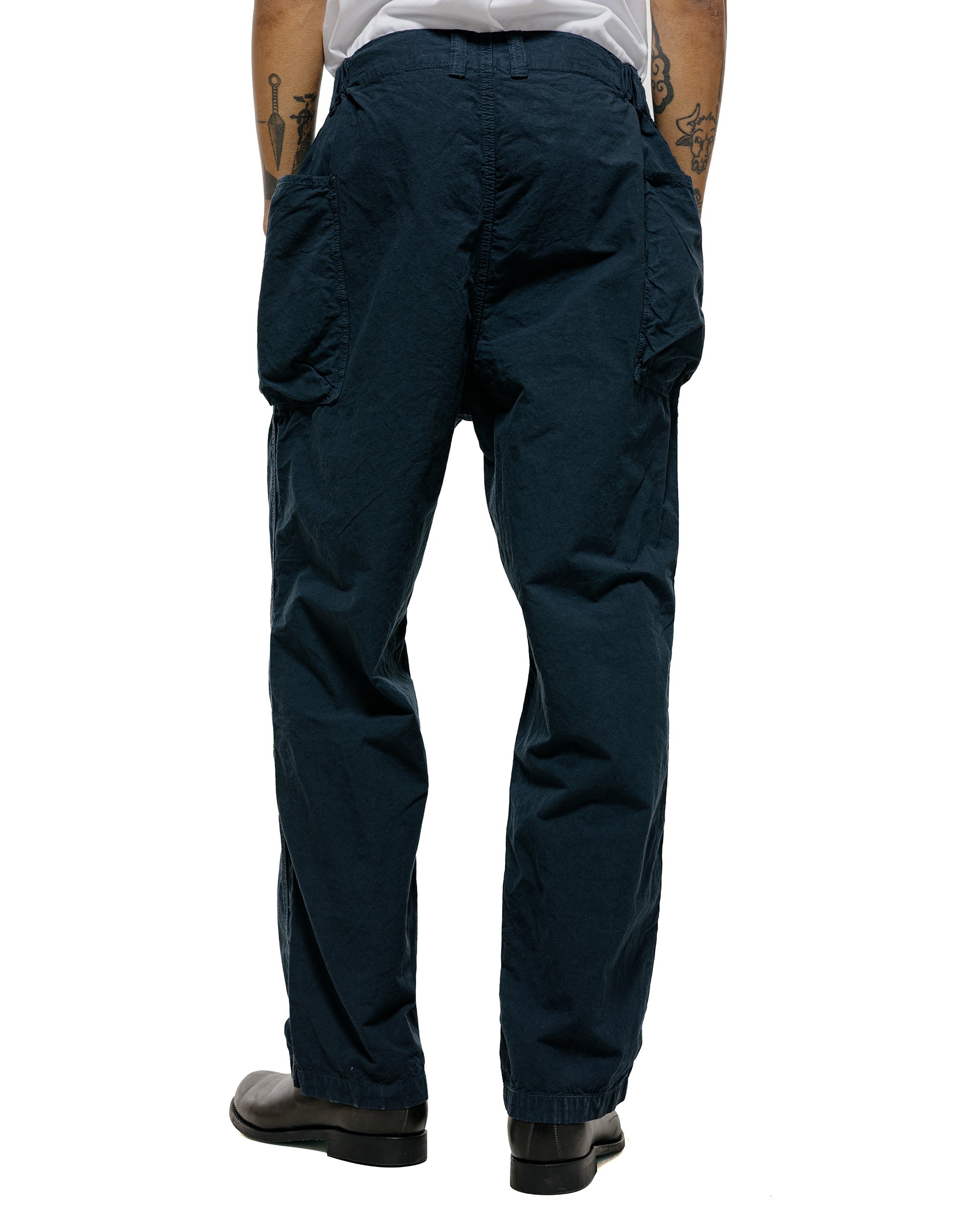 lost & found Sage de Cret Sage de Cret CO/HEMP High Density Wide Work Pants Navy