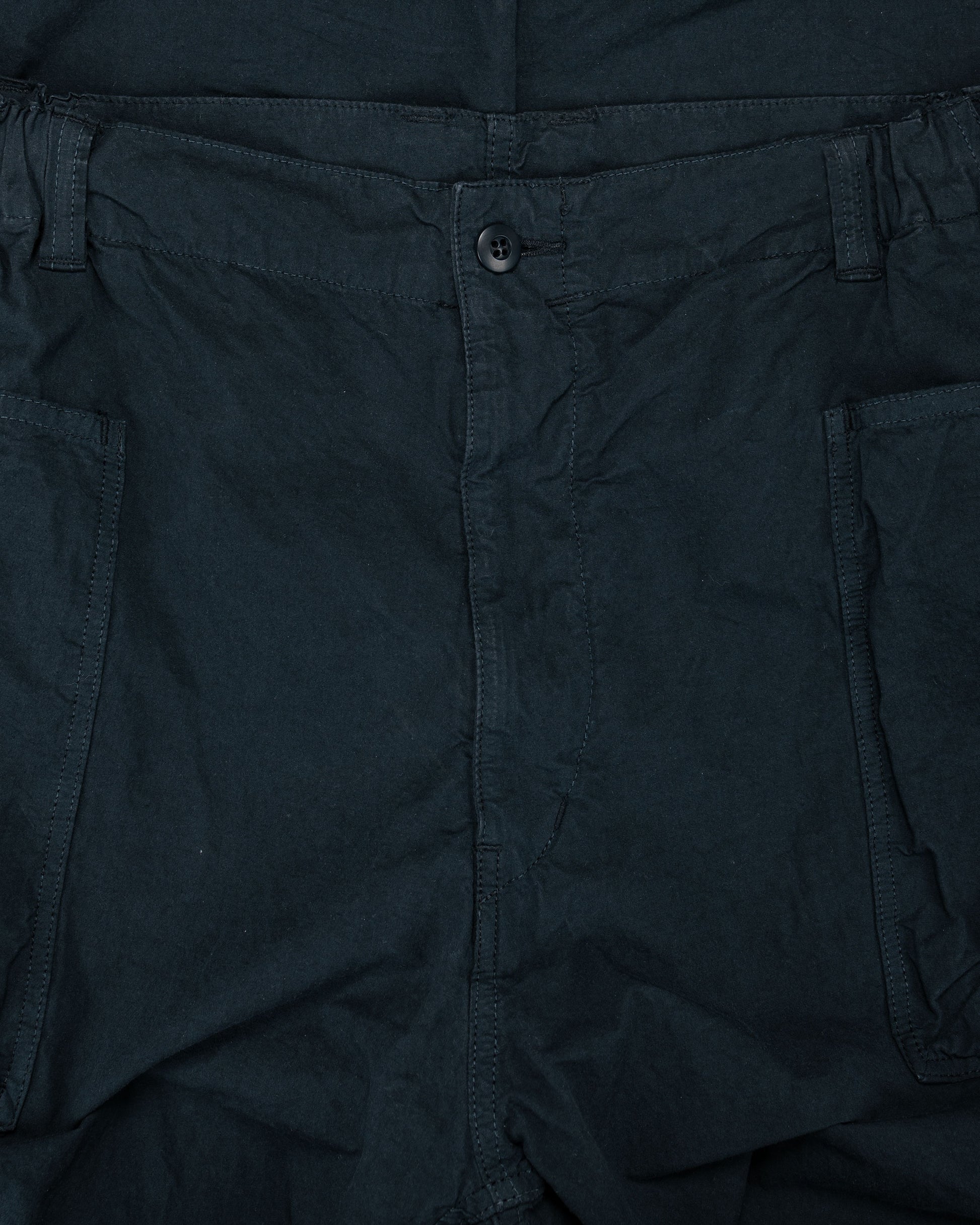 lost & found Sage de Cret Sage de Cret CO/HEMP High Density Wide Work Pants Navy