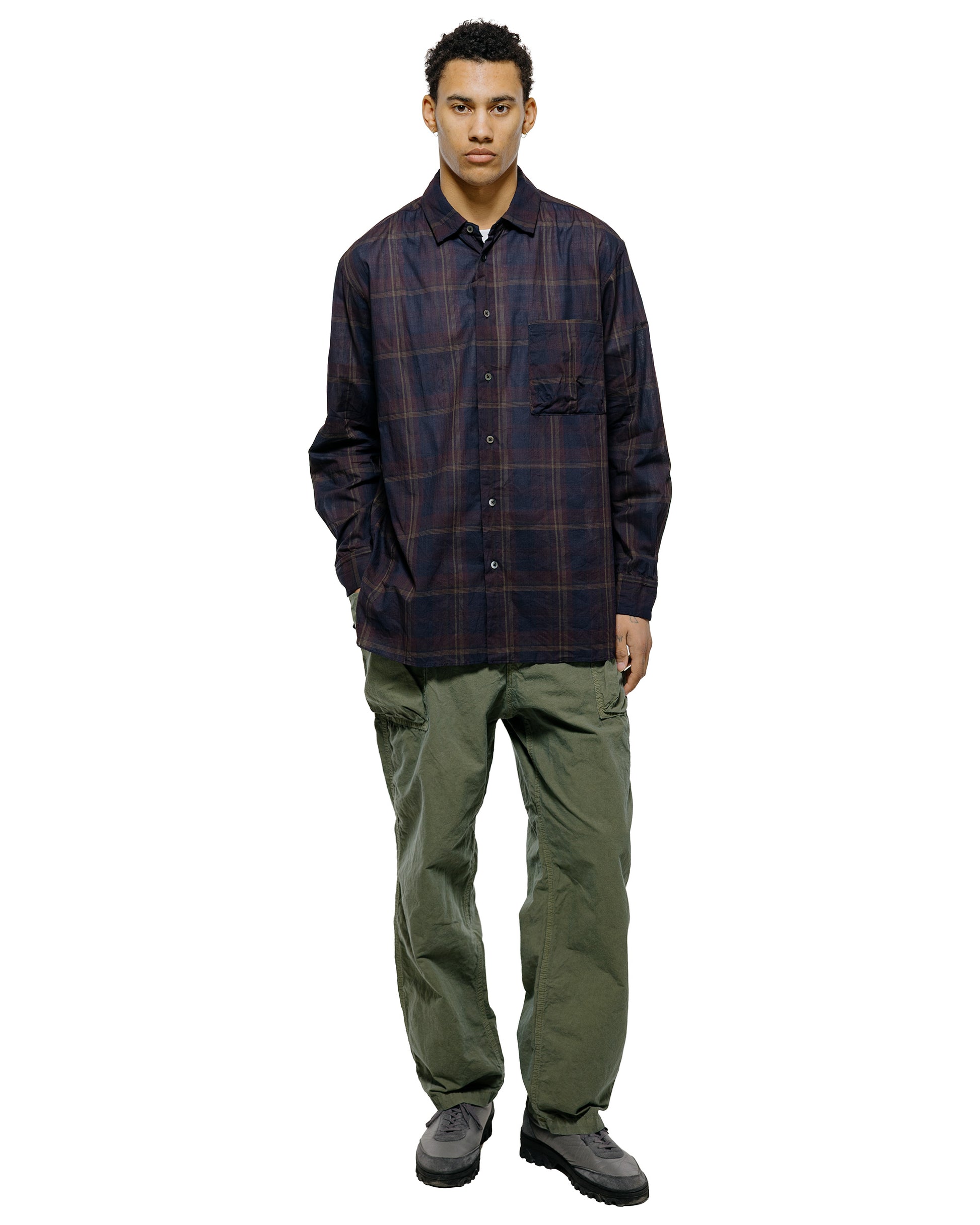 lost & found Sage de Cret Sage de Cret CO/HEMP High Density Wide Work Pants Olive