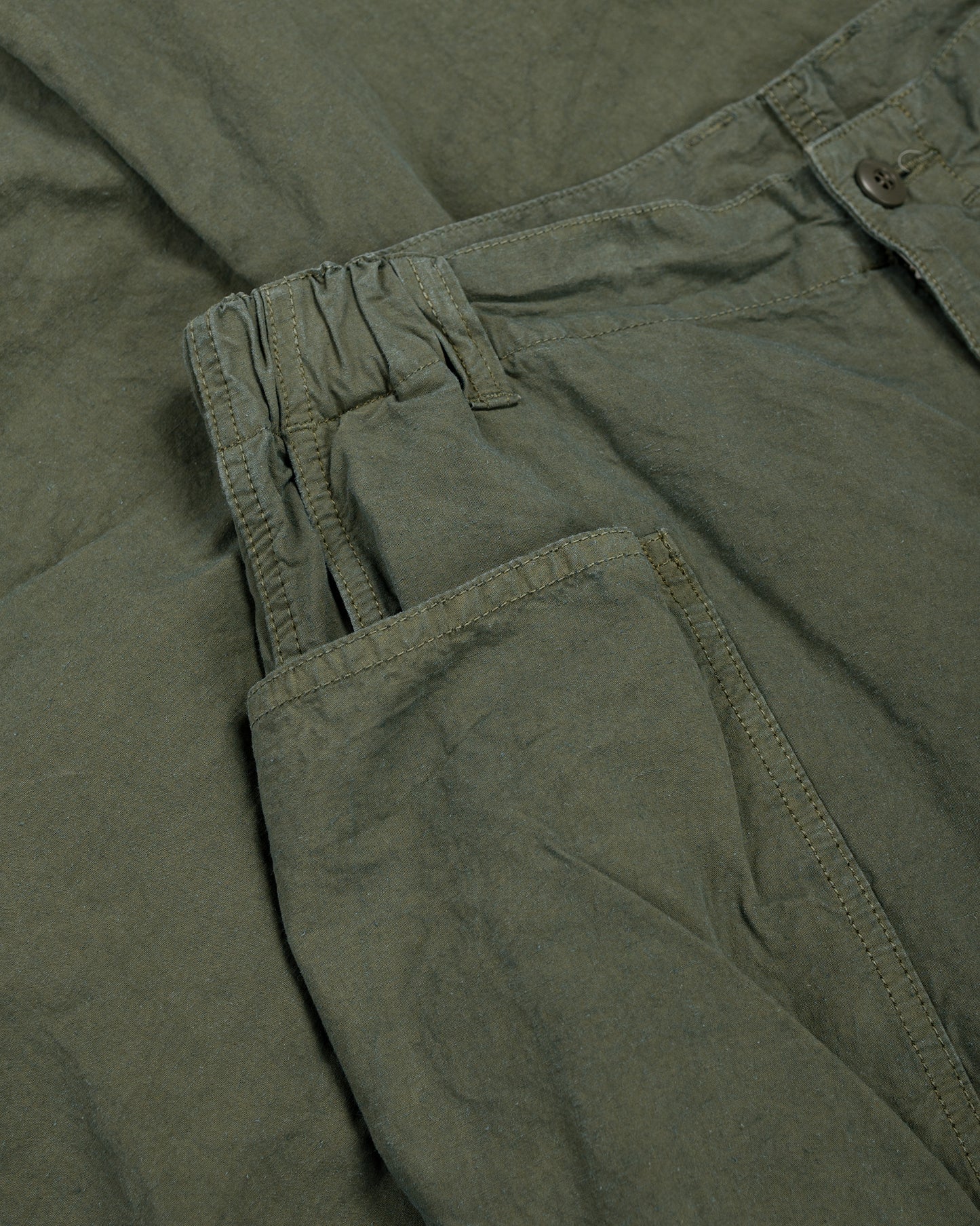 lost & found Sage de Cret Sage de Cret CO/HEMP High Density Wide Work Pants Olive