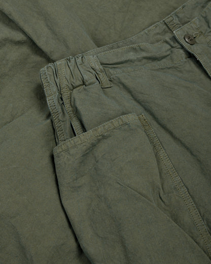 lost & found Sage de Cret Sage de Cret CO/HEMP High Density Wide Work Pants Olive