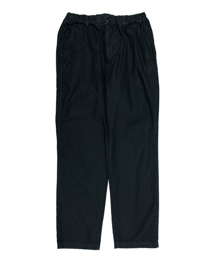 Sage de Cret CottonLinen Back Satin Tapered Pants Black
