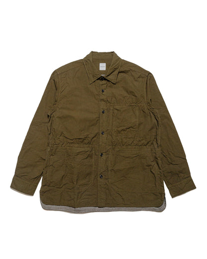 lost & found Sage de Cret Sage de Cret Cotton Twill Typewriter Shirt Jacket Army Green