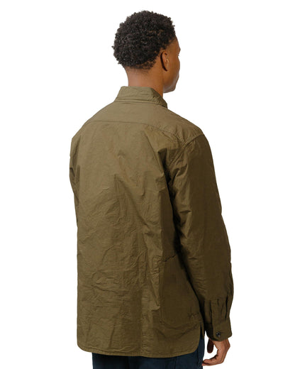 lost & found Sage de Cret Sage de Cret Cotton Twill Typewriter Shirt Jacket Army Green