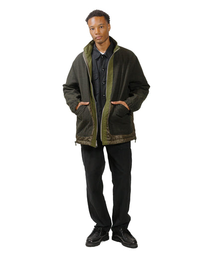 lost & found Sage de Cret Sage de Cret Cotton/Linen Back Satin Pegtop Military Pants Black