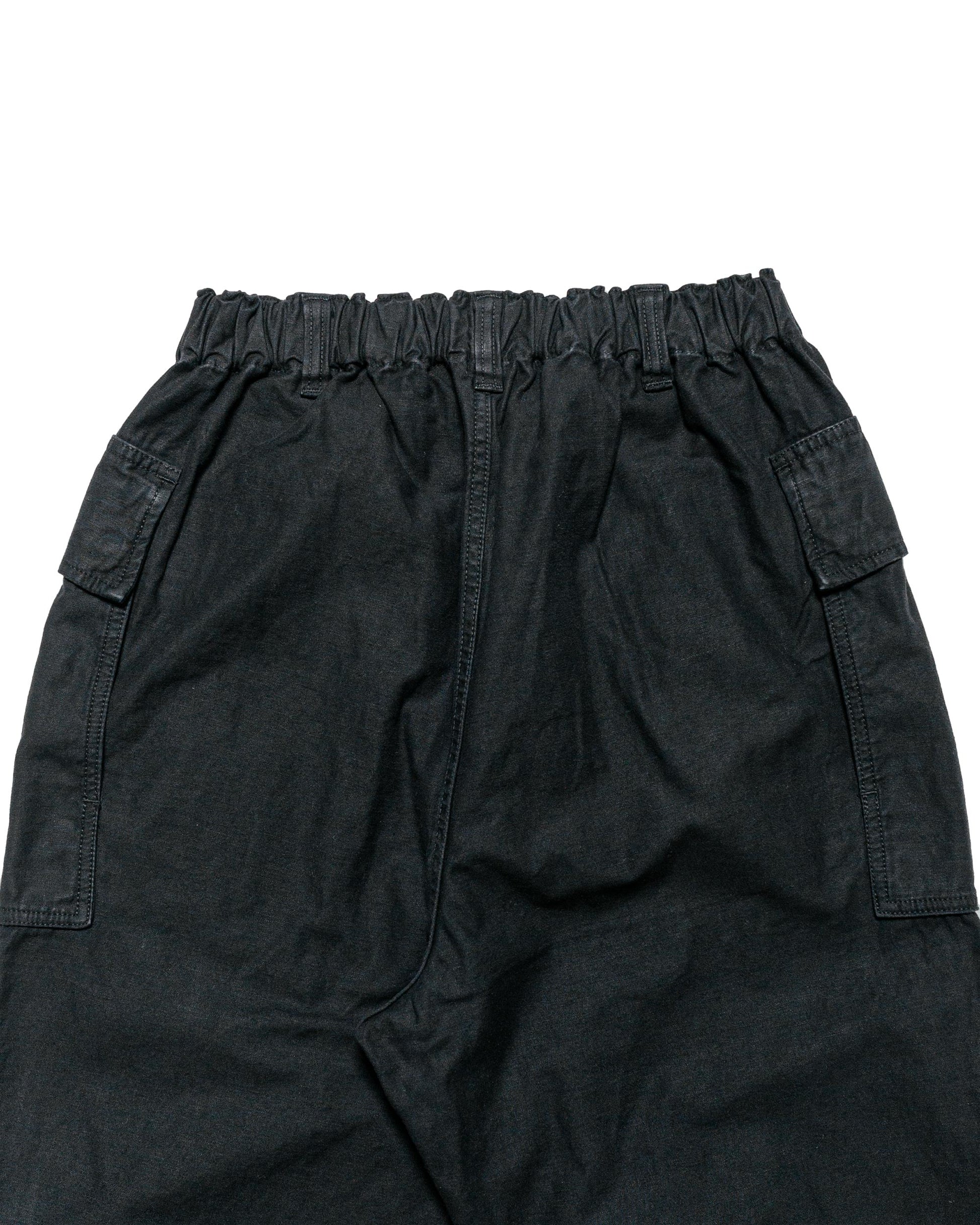 lost & found Sage de Cret Sage de Cret Cotton/Linen Back Satin Pegtop Military Pants Black