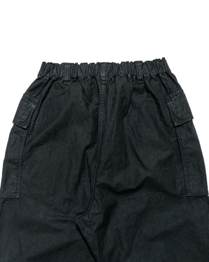 lost & found Sage de Cret Sage de Cret Cotton/Linen Back Satin Pegtop Military Pants Black