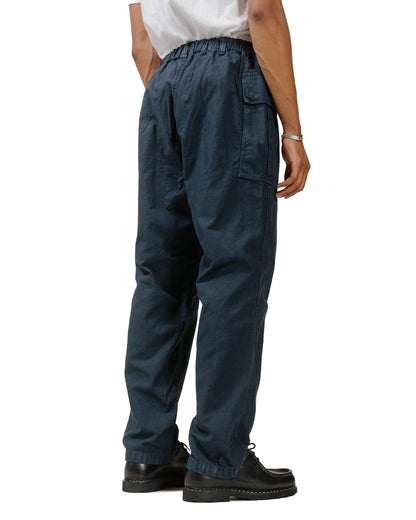 lost & found Sage de Cret Sage de Cret Cotton/Linen Back Satin Pegtop Military Pants Navy