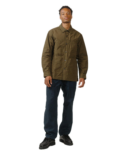 lost & found Sage de Cret Sage de Cret Cotton/Linen Back Satin Pegtop Military Pants Navy