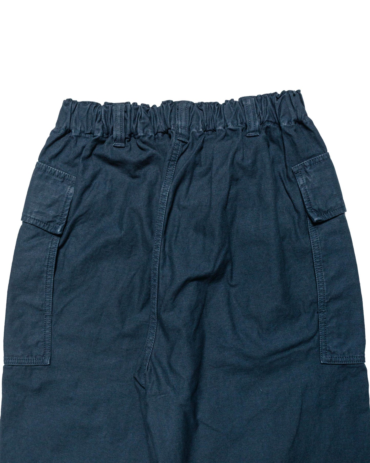 lost & found Sage de Cret Sage de Cret Cotton/Linen Back Satin Pegtop Military Pants Navy
