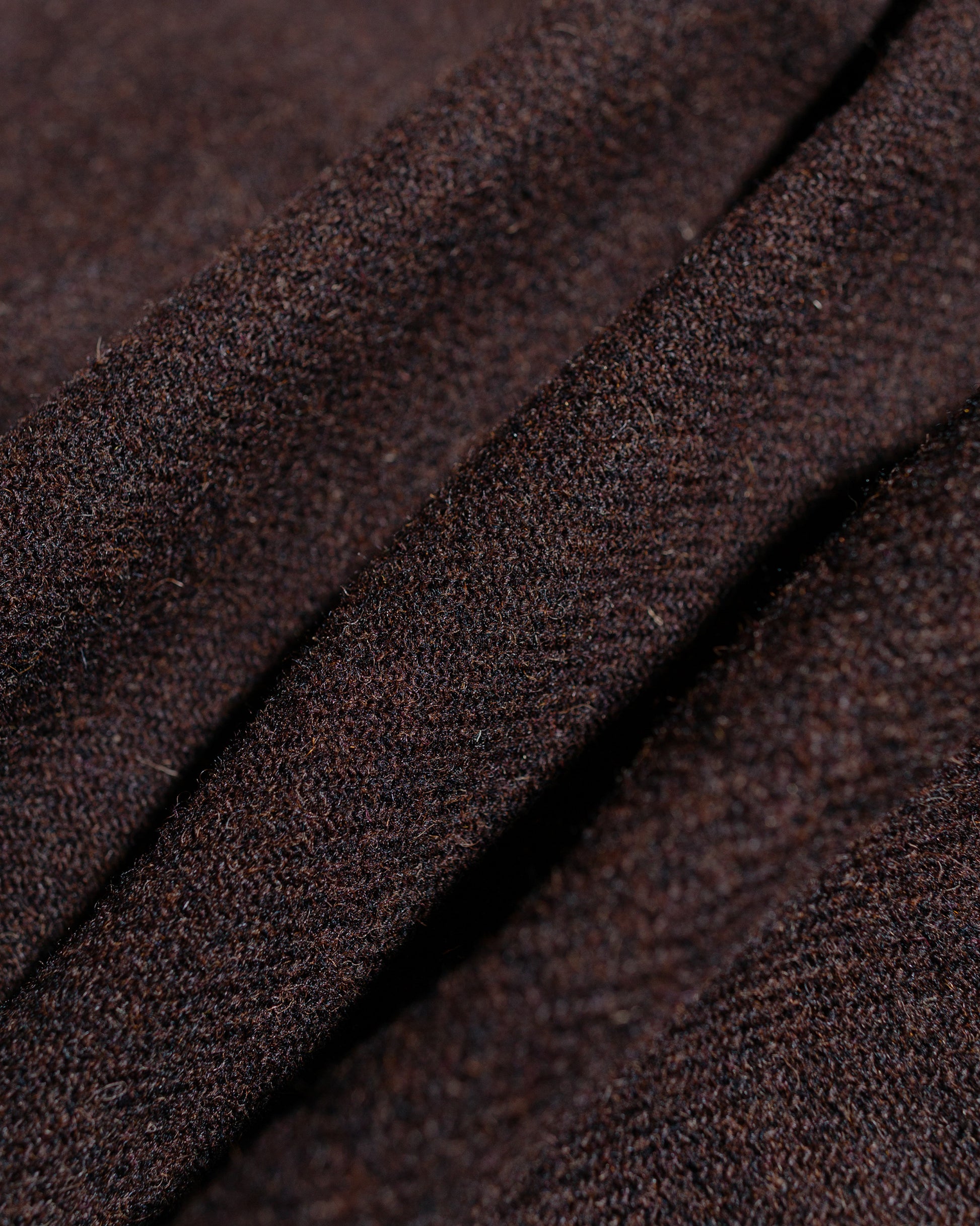 lost & found Sage de Cret Sage de Cret Harris Tweed Ulster Collar Long Coat Dark Brown