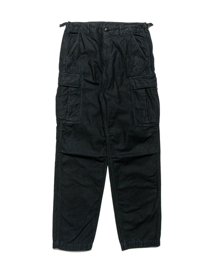 lost & found Sage de Cret Sage de Cret Lost & Found Cotton/Linen Back Satin Cargo Trouser Black