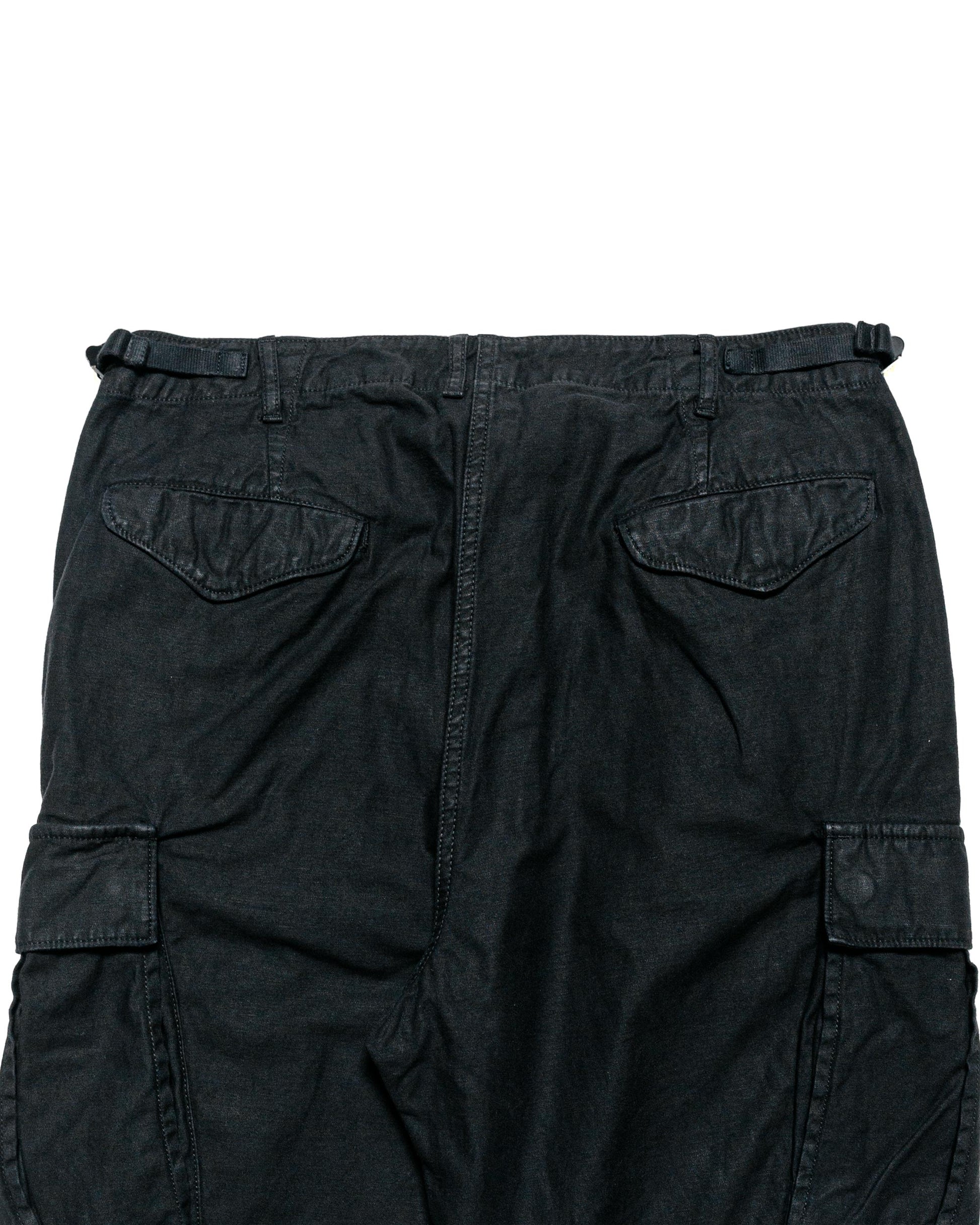 lost & found Sage de Cret Sage de Cret Lost & Found Cotton/Linen Back Satin Cargo Trouser Black