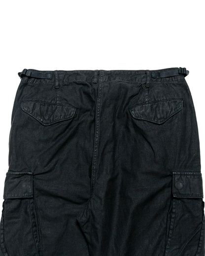 lost & found Sage de Cret Sage de Cret Lost & Found Cotton/Linen Back Satin Cargo Trouser Black