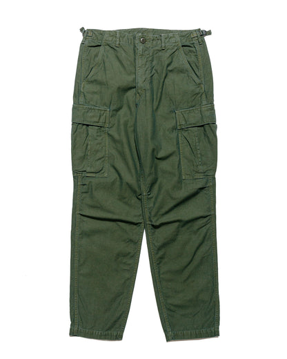 lost & found Sage de Cret Sage de Cret Lost & Found Cotton/Linen Back Satin Cargo Trouser Olive