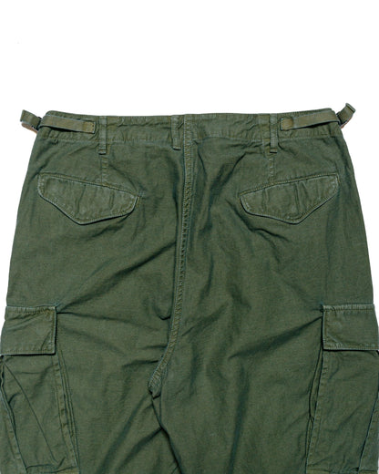 lost & found Sage de Cret Sage de Cret Lost & Found Cotton/Linen Back Satin Cargo Trouser Olive