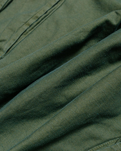 lost & found Sage de Cret Sage de Cret Lost & Found Cotton/Linen Back Satin Cargo Trouser Olive