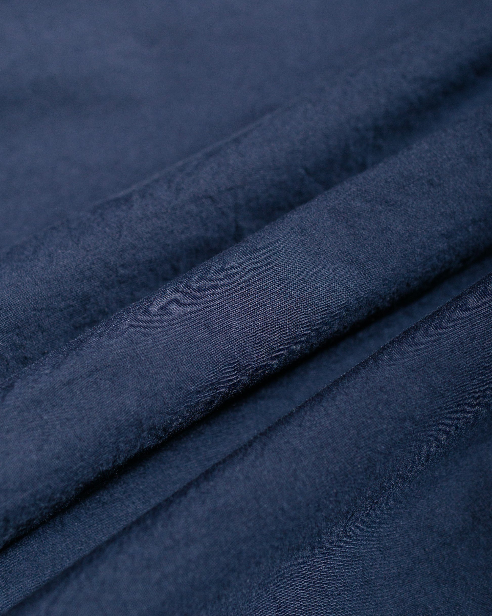 lost & found Sage de Cret Sage de Cret Organic Cotton Broadcloth Short Sleeve Regular Collar Shirt Navy