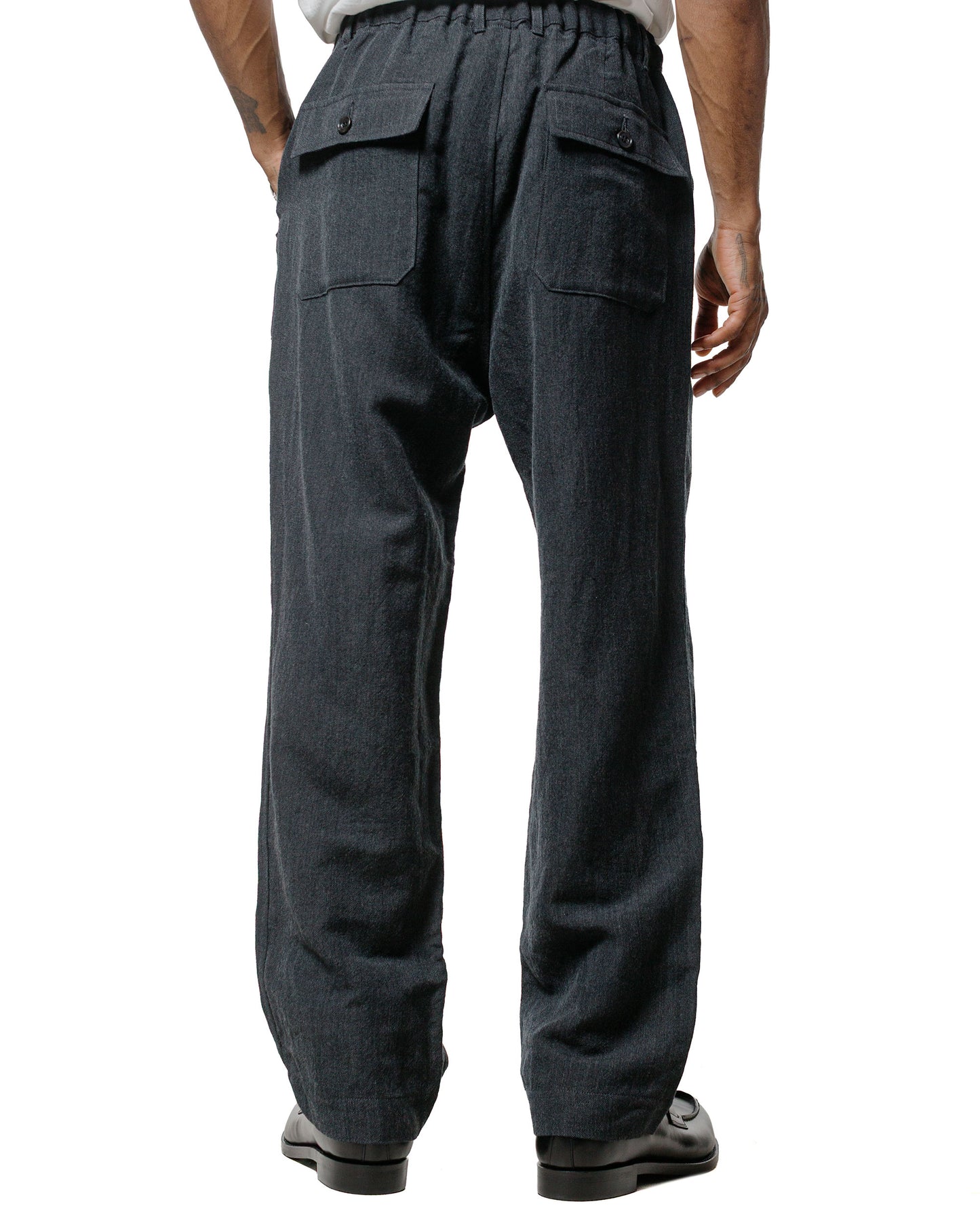 lost & found Sage de Cret Sage de Cret Serge Wide Baker Pants Charcoal